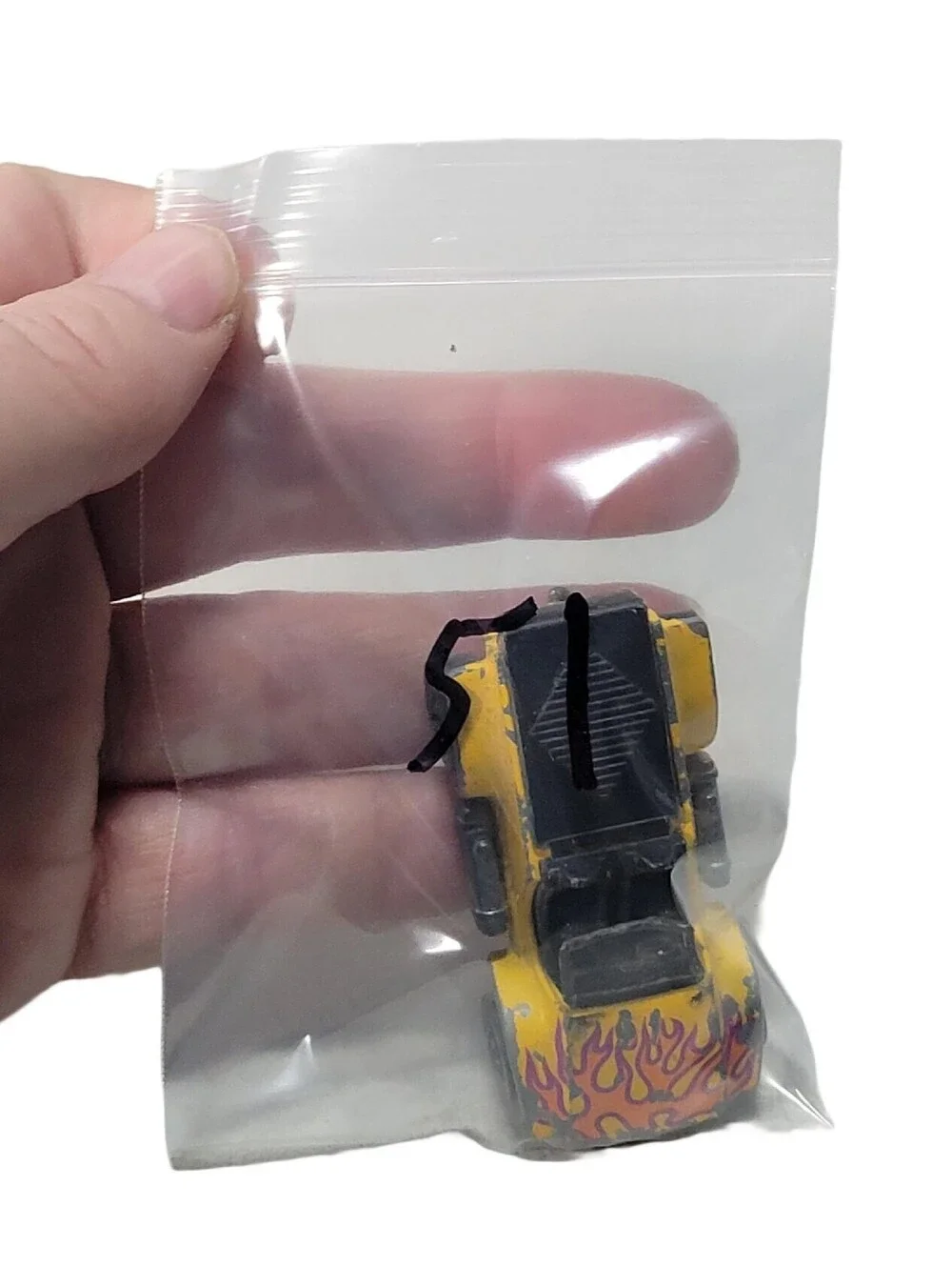 1974 Hot Wheels Redline SAND DRIFTER Diecast Toy Vehicle 1:64 Yellow With Flames